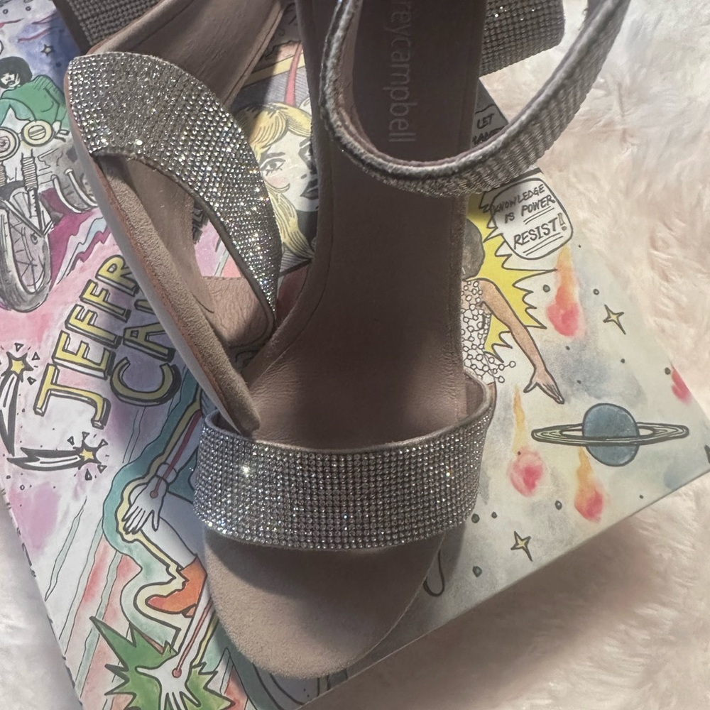 Elegant Silver Rhinestone Sandals